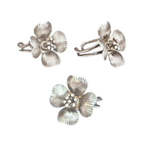 Har G Silver 925 Sterling Silver Floral Design Free Size Adjustable Finger Ring Women's-grills Perfect for Office, Party, everyday, any occasion wear & Gifting (11)