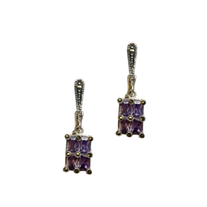 Har G Silver 925 Sterling Silver Dangle Earrings 0.9L x 2.4W x 3.9H cms Silver Earring Perfect for everyday wear/any occasion wear and Gift