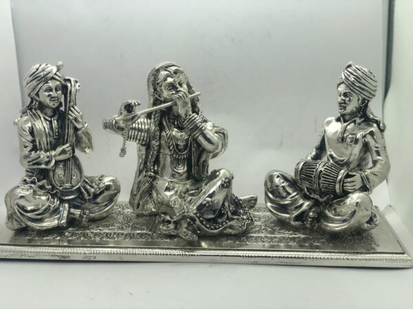Har G Silver Three 6.9” Tall, Virtuosos Clad in 999 Pure Silver, Weave Music for Your Pleasure