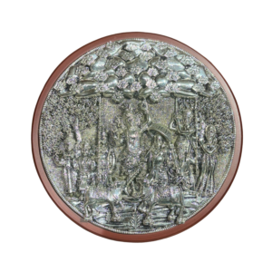 Har G Pure Silver-Plated Govardhan Ji Wall Hanging – Divine Home Décor