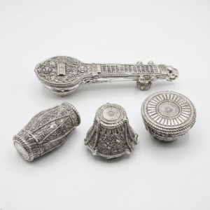 999 Fine Silver-Plated Musical Instrument Set