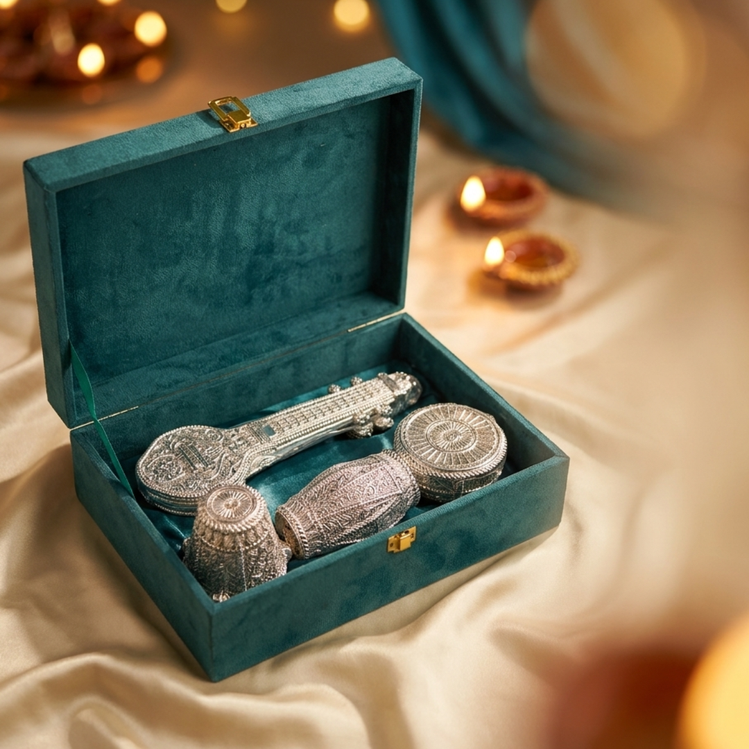 999 Fine Silver-Plated Musical Instrument Set - Image 7